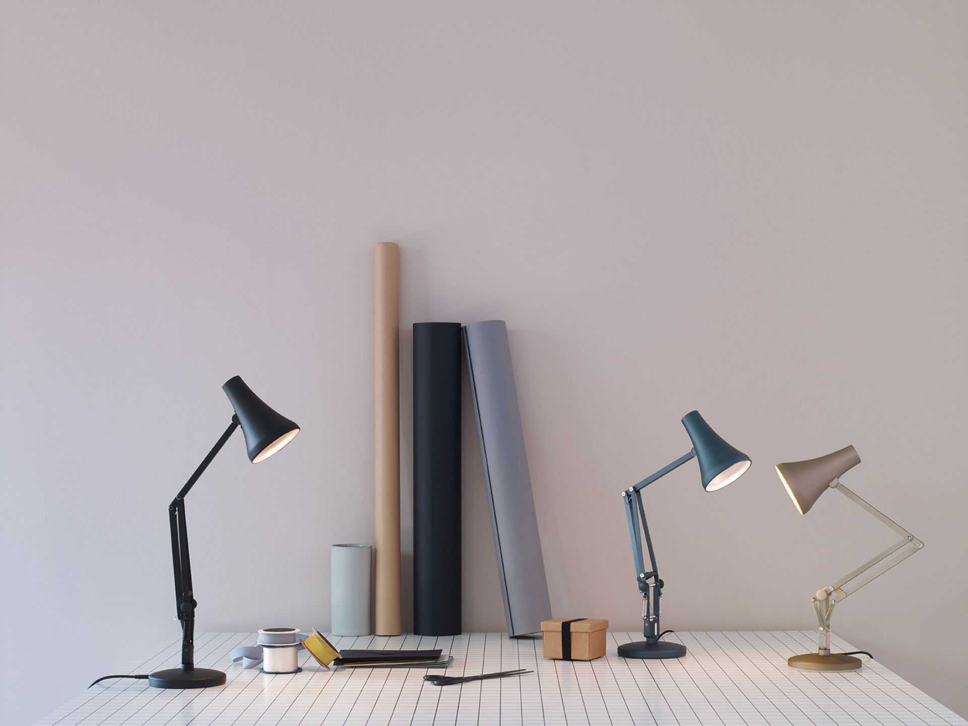 90 Mini Mini table lamp carbon black black Anglepoise Coal